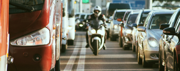Motorcycle lane splitting