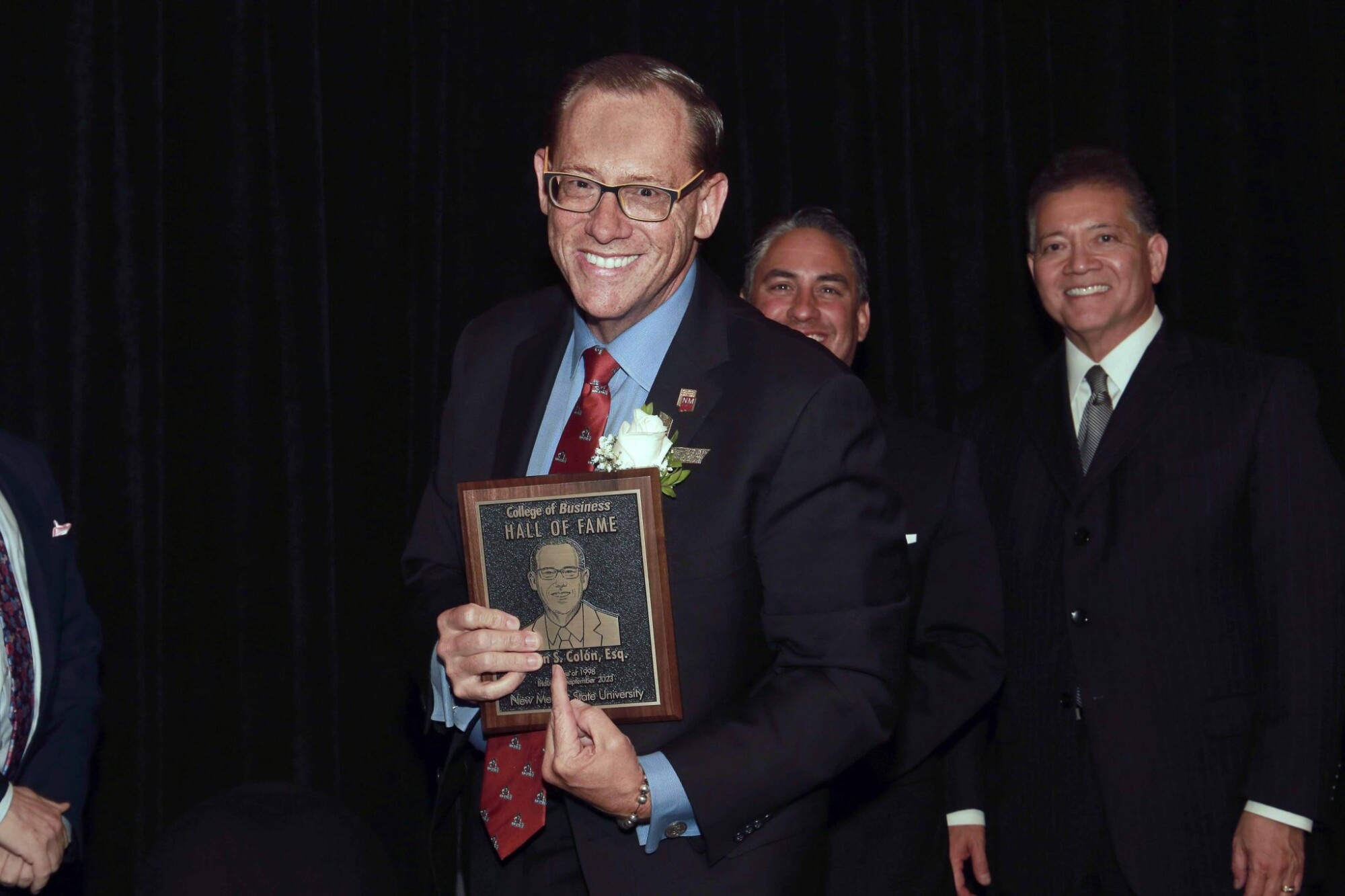 New Mexico Managing Partner Brian Colón receiving his award