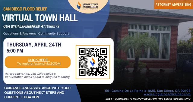 San Diego Flood Relief Virtual Town Hall (April 24th)
