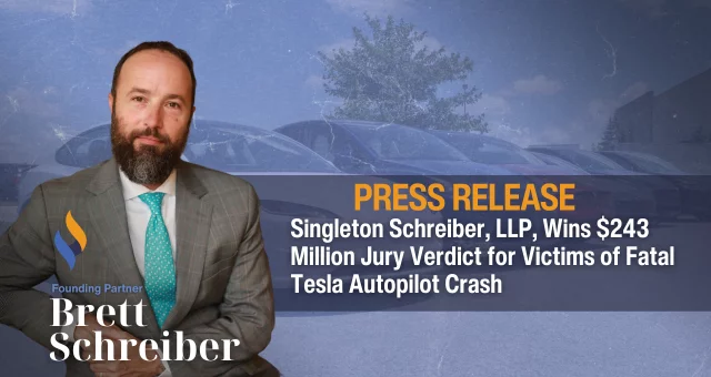 Singleton Schreiber, LLP, Wins $243 Million Jury Verdict for Victims of Fatal Tesla Autopilot Crash