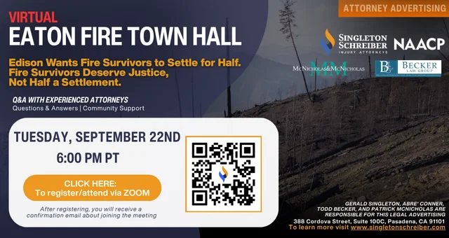 Eaton Fire Virtual Town Hall [09.22.26]