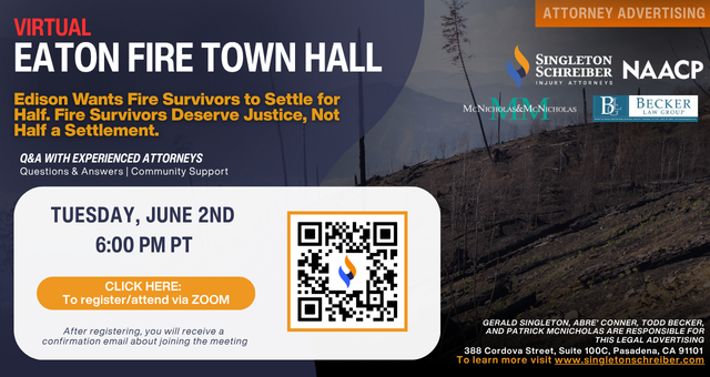Eaton Fire Town Hall 06/02/2026