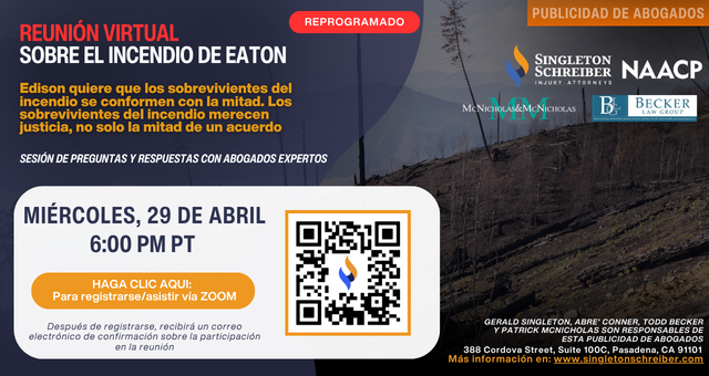 Eaton Fire Town Hall 4.29.26