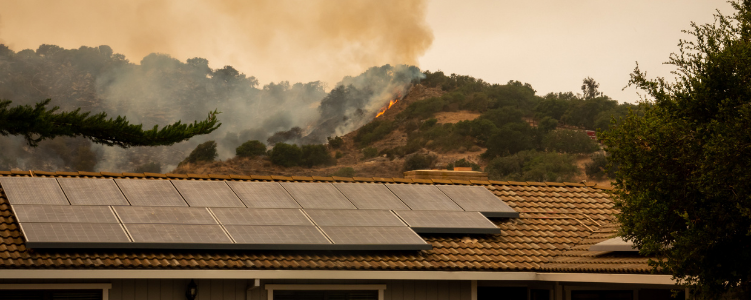 Zogg fire burns on hillside over residential neighborhood