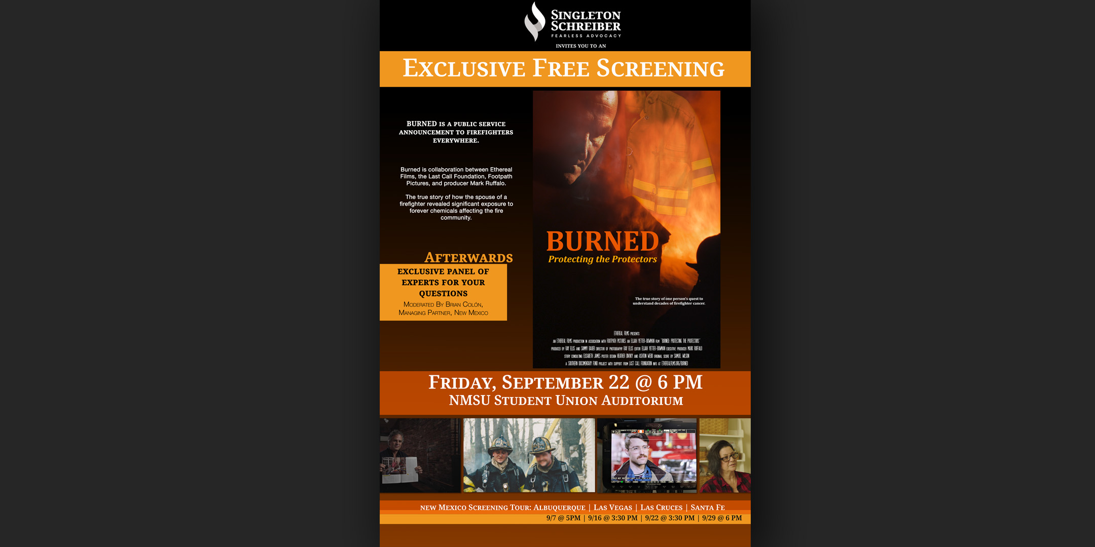 Burned: Protecting the Protectors (Las Cruces, NM: Free Screening)
