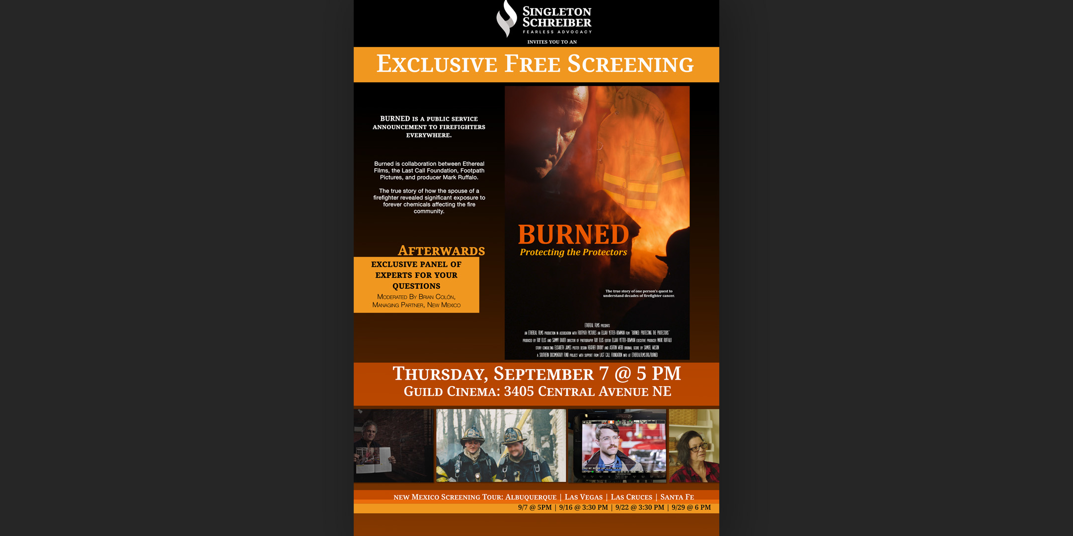 Burned: Protecting the Protectors (ABQ: Free Screening)